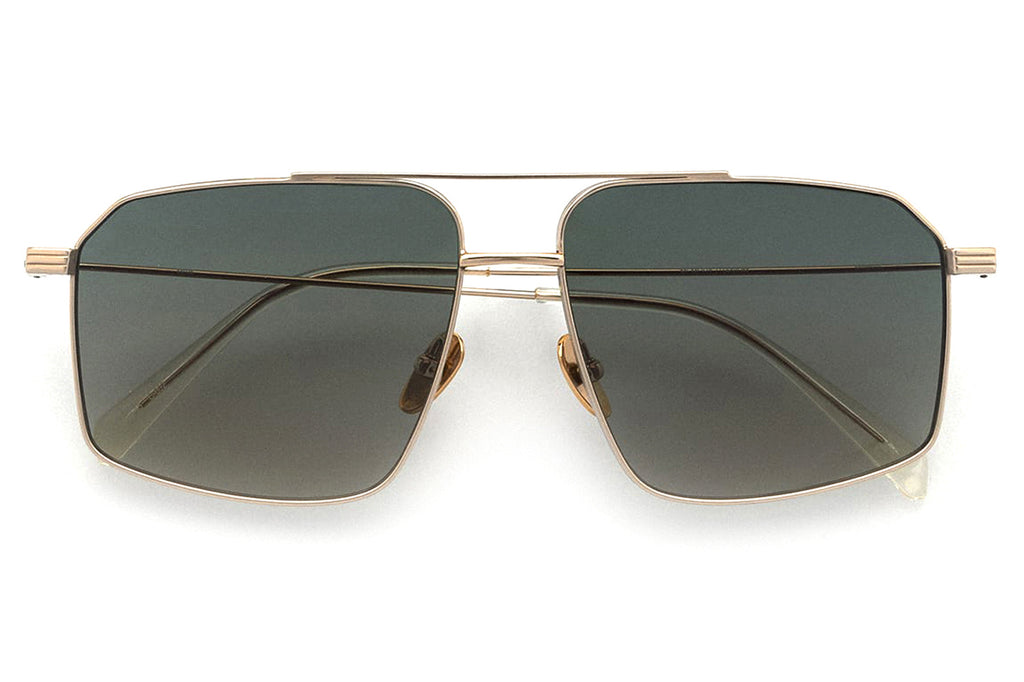 Kaleos Eyehunters - Mansell Sunglasses Gold with Green Lenses