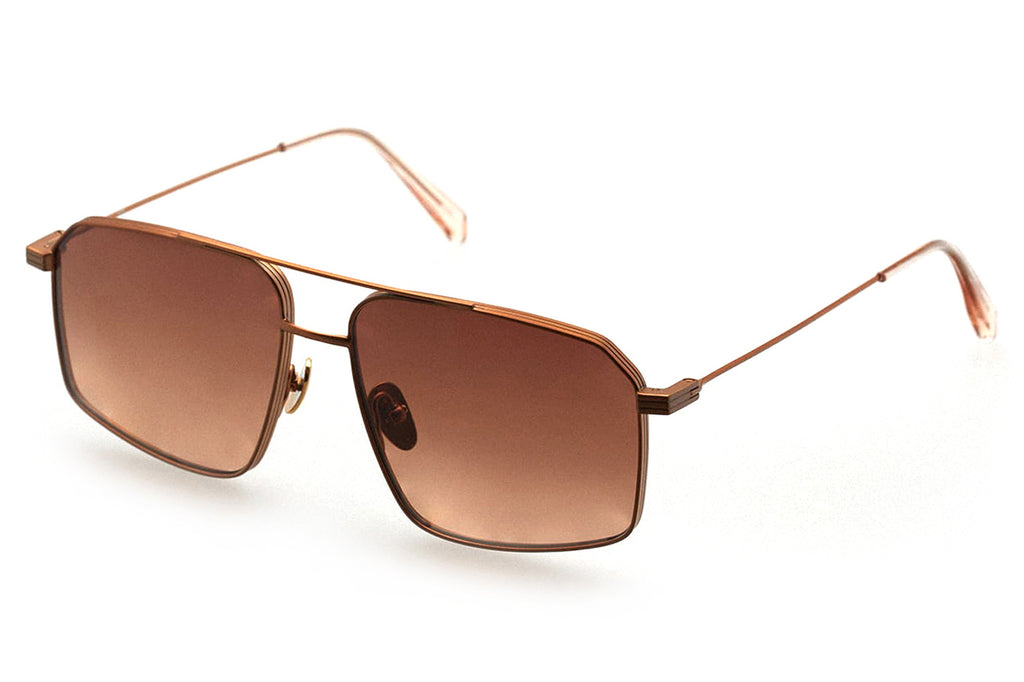 Kaleos Eyehunters - Mansell Sunglasses Gold with Brown Lenses