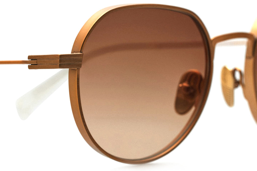 Kaleos Eyehunters - Oneal Sunglasses Gold with Brown Lenses