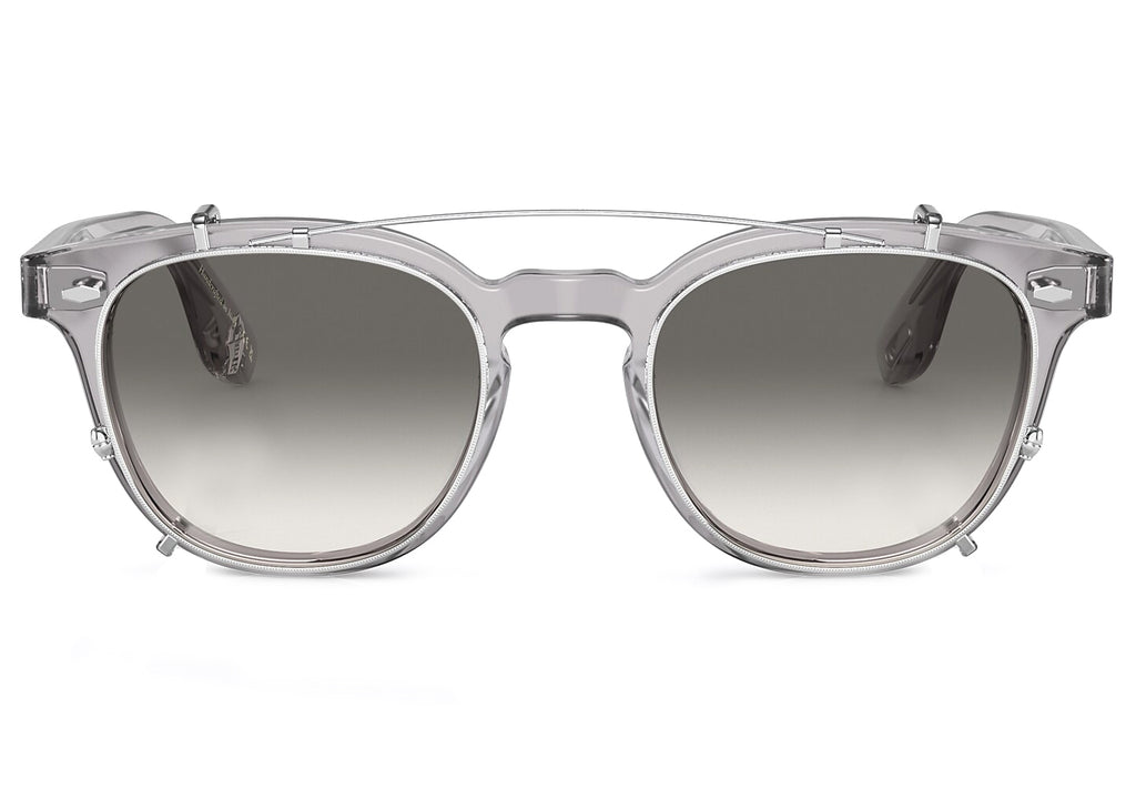Oliver Peoples - Jep Clip (OV5485C) Sunglasses Silver with Light Shale Gradient Lenses