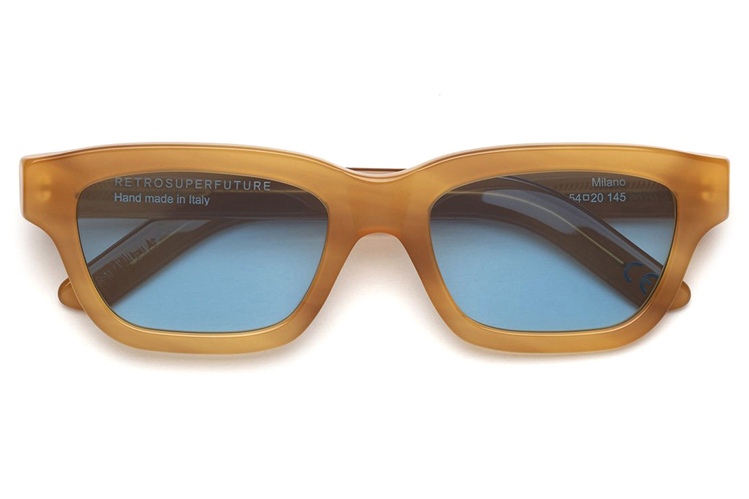 Madein. classic retro sunglasses in blue marble