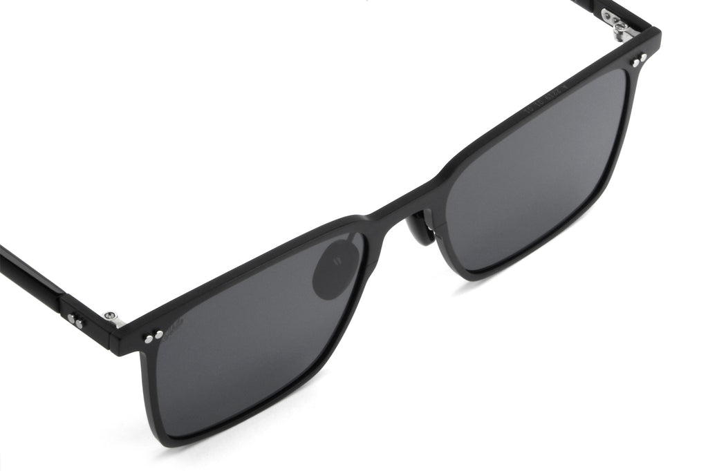 AKILA® Eyewear - Achilles Sunglasses Matte Black Aluminum w/ Black Lenses