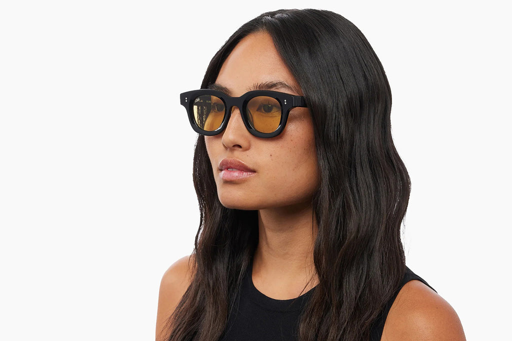 AKILA® Eyewear - Apollo Sunglasses Black w/ Yellow Lenses
