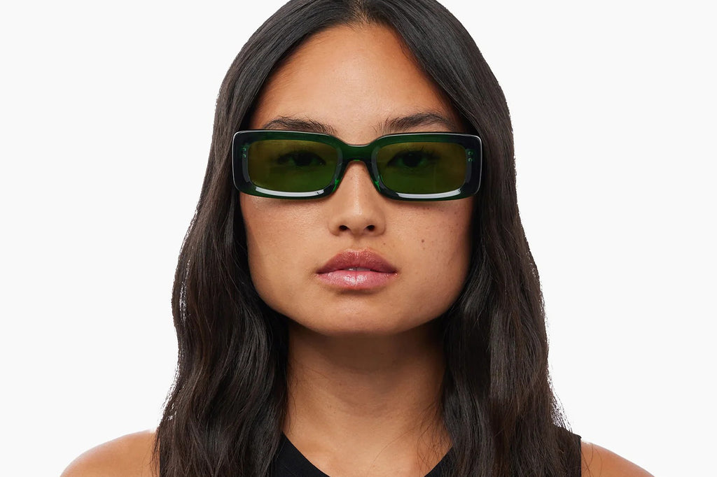 AKILA® Eyewear - Verve Sunglasses Crystal Green w/ Green Lenses