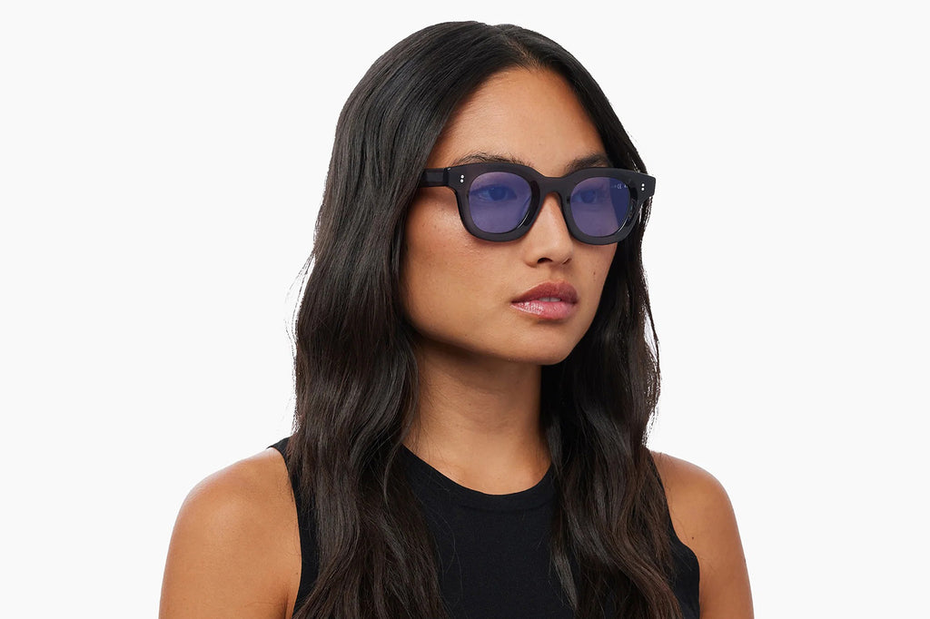 AKILA® Eyewear - Apollo Sunglasses Onyx w/ Sky Blue Lenses
