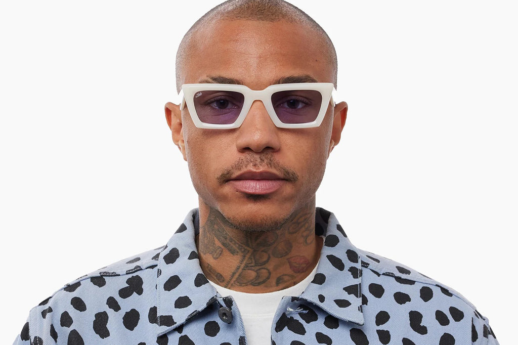 AKILA® Eyewear - Paradox Sunglasses Ivory w/ Violet Lenses