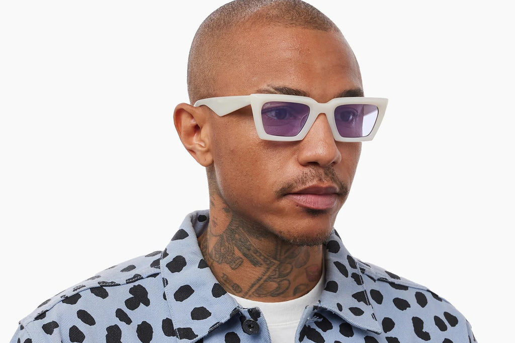 AKILA® Eyewear - Paradox Sunglasses Ivory w/ Violet Lenses
