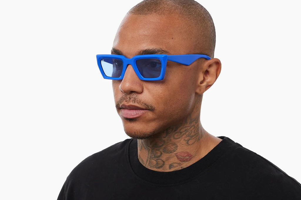 AKILA® Eyewear - Paradox Sunglasses Klein Blue w/ Blue Lenses
