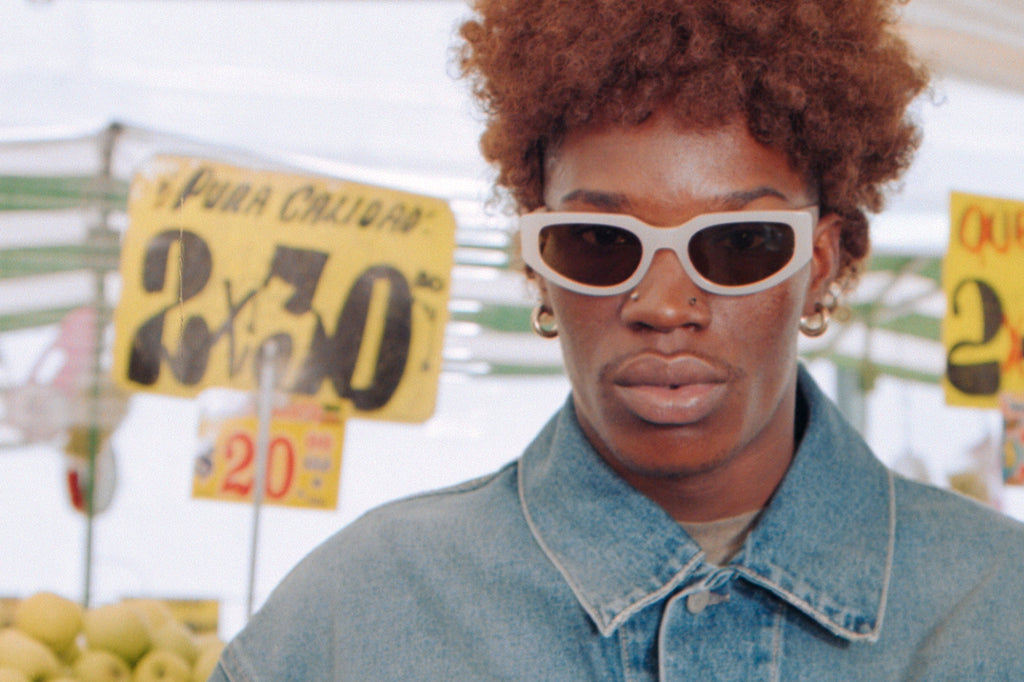 AKILA® Eyewear - Outsider Sunglasses Ivory w/ Brown Lenses