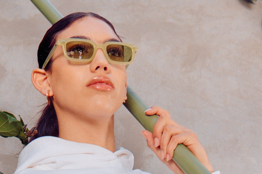 AKILA® Eyewear - Big City Sunglasses Lime w/ Lime Lenses