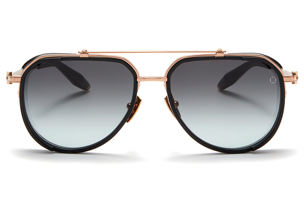 Akoni - Echo Sunglasses Rose Gold - Matte Black w/ Dark Grey to Light Grey Lenses