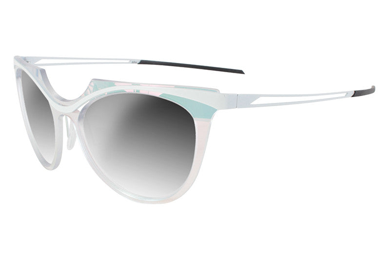 Versace 54Mm Cat Eye Sunglasses - Grey