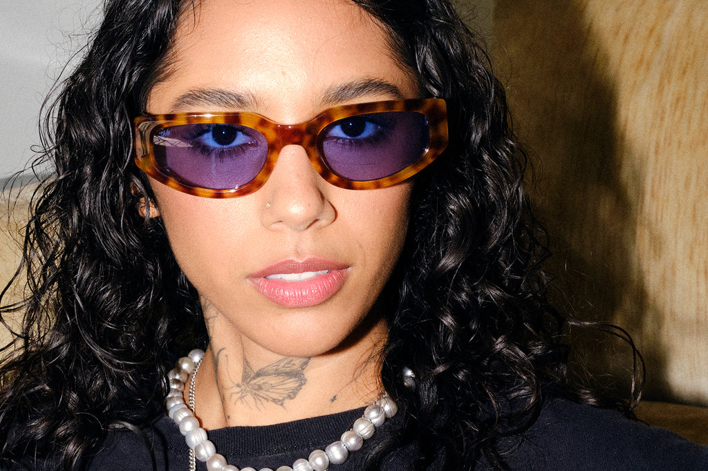 AKILA® Eyewear - Outsider Sunglasses Yellow Tortoise w/ Blue Lenses