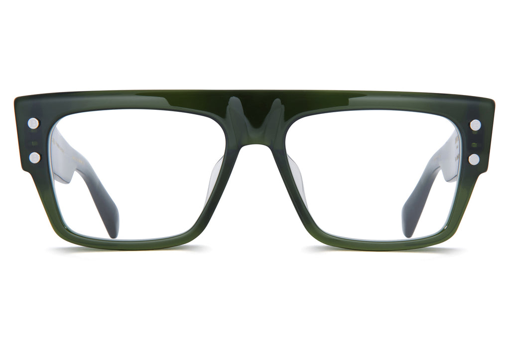 Balmain® Eyewear - B-III Eyeglasses Dark Olive & Black Palladium