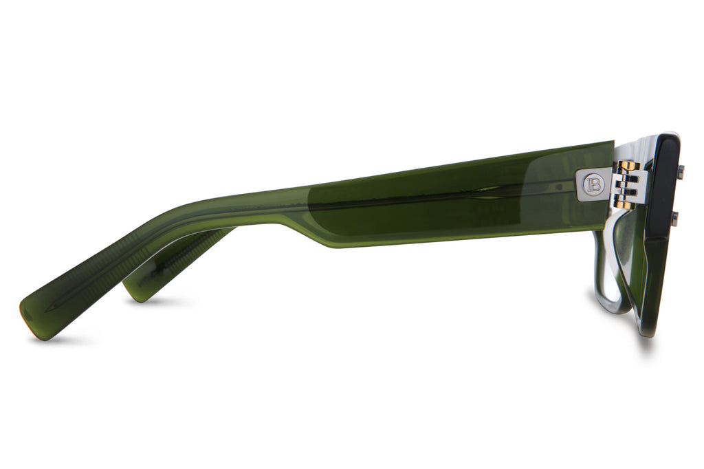 Balmain® Eyewear - B-III Eyeglasses Dark Olive & Black Palladium