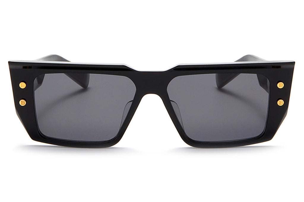 Balmain® Eyewear - B-VI Sunglasses Black & Gold with Dark Grey & AR Lenses