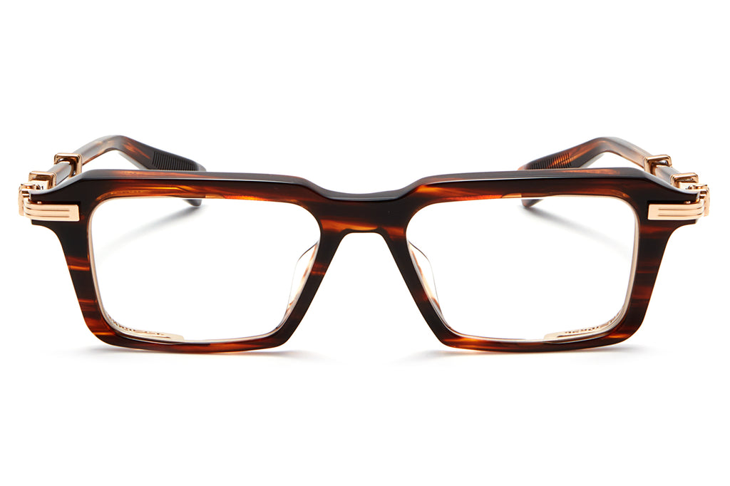 Balmain® Eyewear - Legion-III Eyeglasses Brown Swirl & White Gold