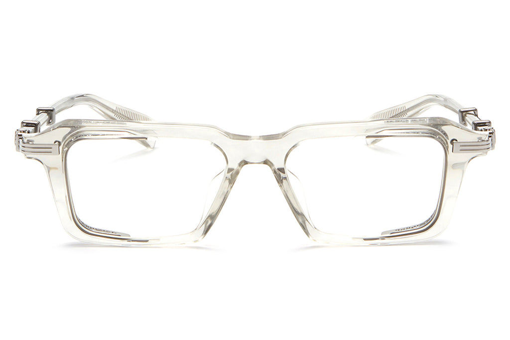 Balmain® Eyewear - Legion-III Eyeglasses Grey Crystal with Gold Flakes & Black Palladium
