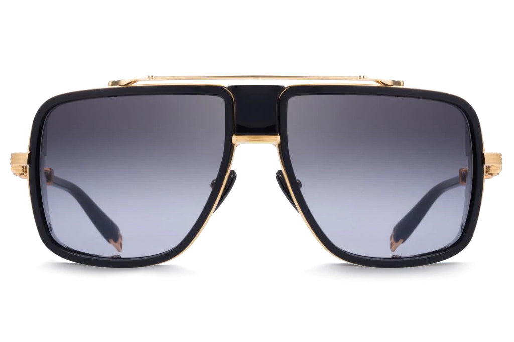 Balmain® Eyewear - O.R. Sunglasses Black & Gold with Dark Grey to Clear AR Lenses
