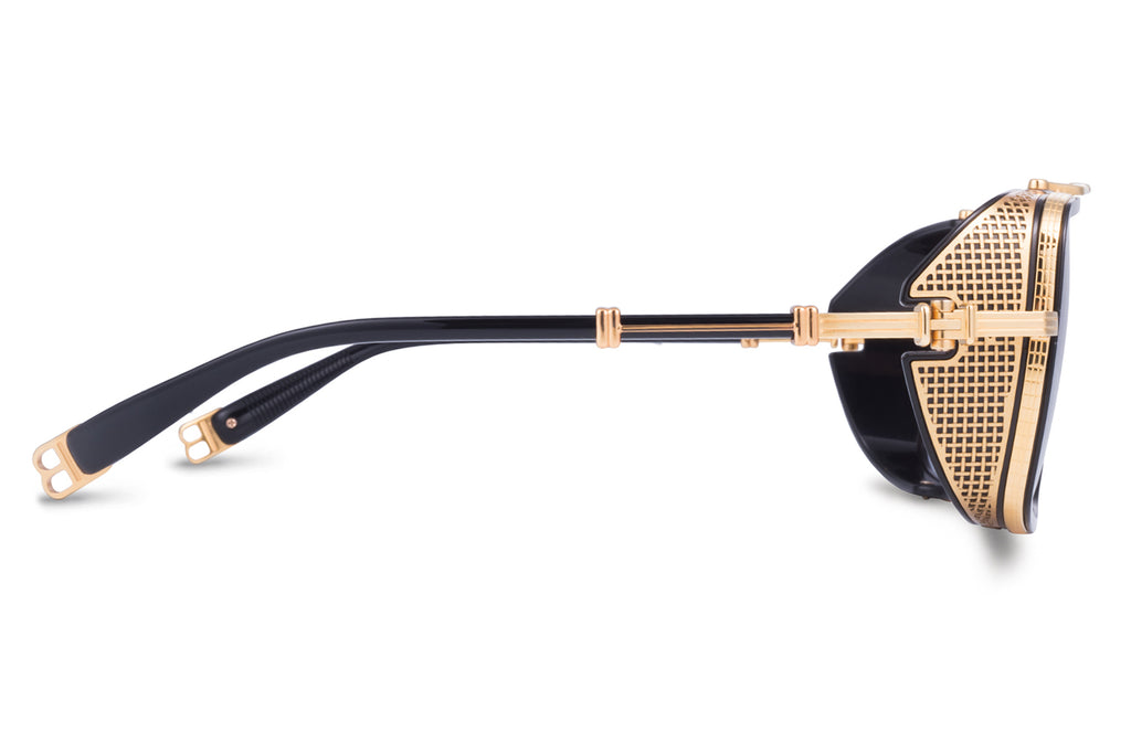 Balmain® Eyewear - O.R. Sunglasses Black & Gold with Dark Grey to Clear AR Lenses