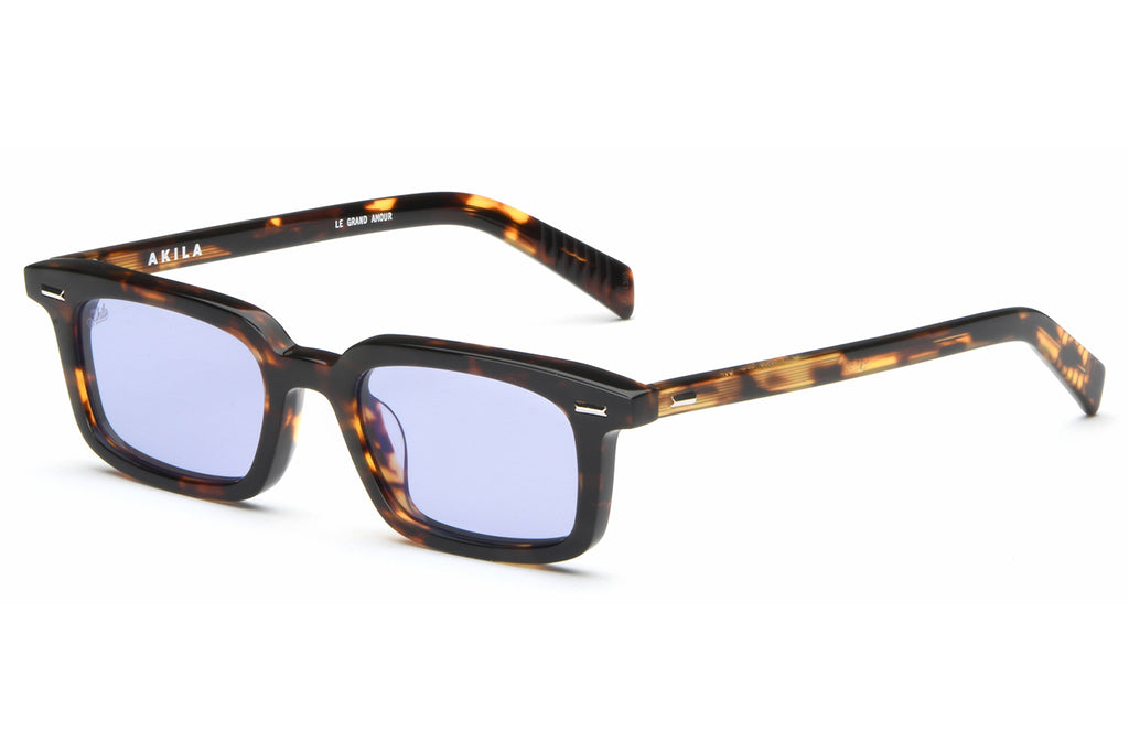 AKILA® Eyewear - Big City Sunglasses Brown Havana w/ Lavender Lenses