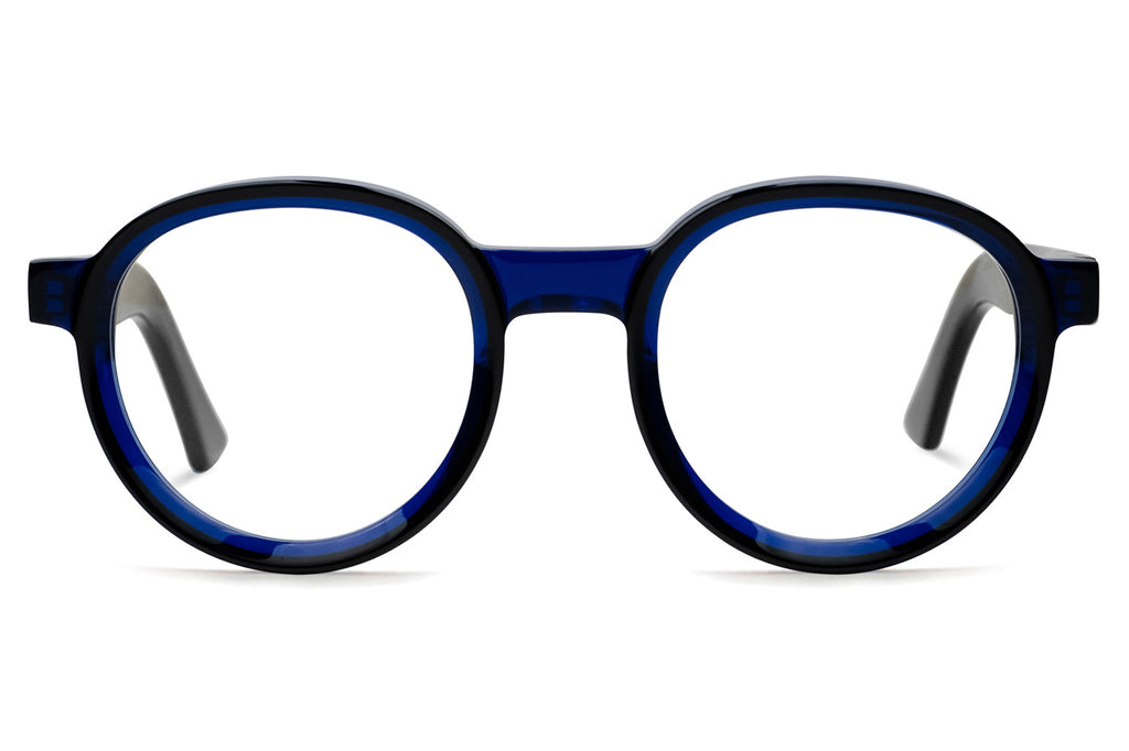 Cutler & Gross - 1384 Eyeglasses Black on Blue