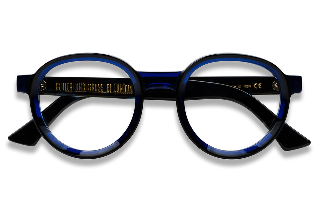 Cutler & Gross - 1384 Eyeglasses Black on Blue