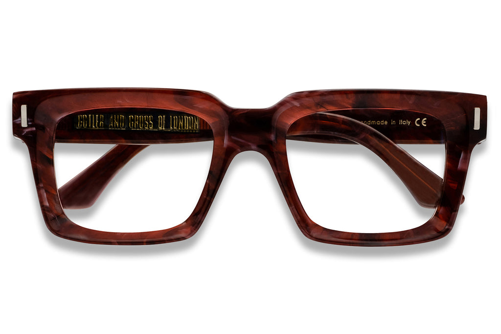 Cutler & Gross - 1386 Eyeglasses Burgundy Marble