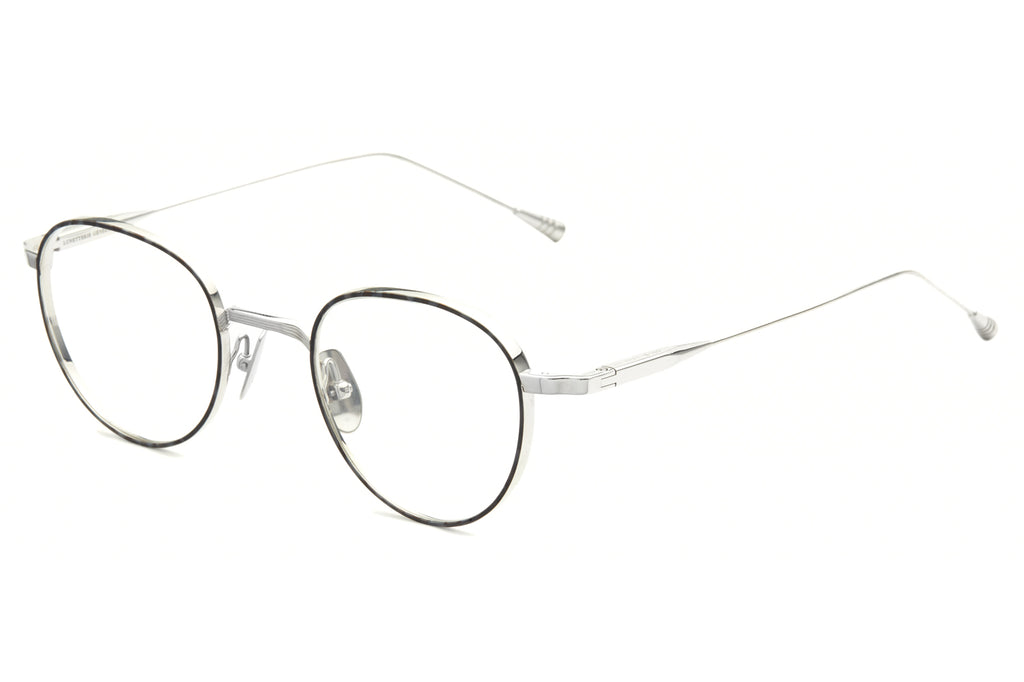 Lunetterie Générale - Café Racer Eyeglasses Palladium/Black Grey Tortoise Rim Inlay (Col.II)
