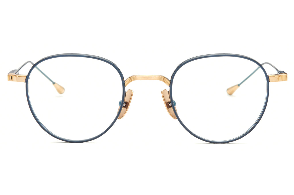 Lunetterie Générale - Café Racer Eyeglasses 18k Gold & Blue (Col.V)