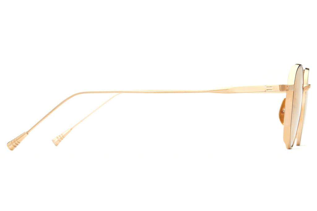 Lunetterie Générale - Café Racer Sunglasses 14k Gold/Tortoise Rim Inlay (Col.III)