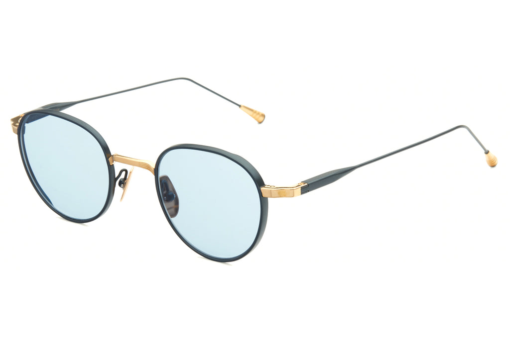 Lunetterie Générale - Café Racer Sunglasses 18k Gold & Blue (Col.V)