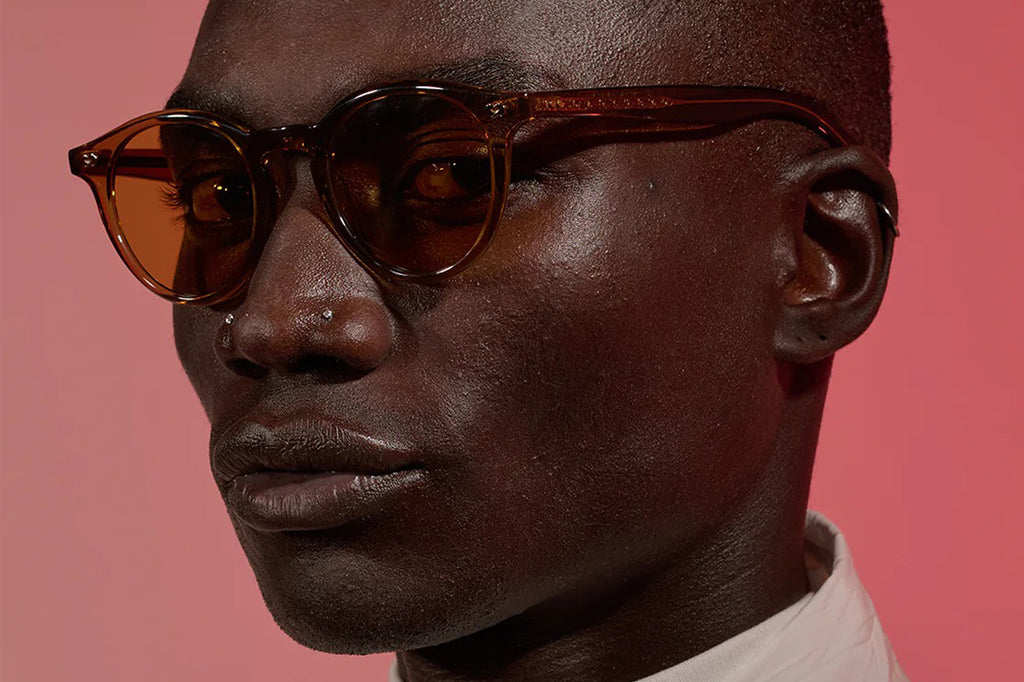 Garrett Leight - Clune X Sunglasses Caramel with Pure Maple Lenses