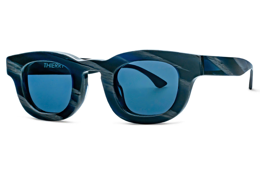 Thierry Lasry - Darksidy Sunglasses Blue Horn w/ Navy Blue Lenses (838)