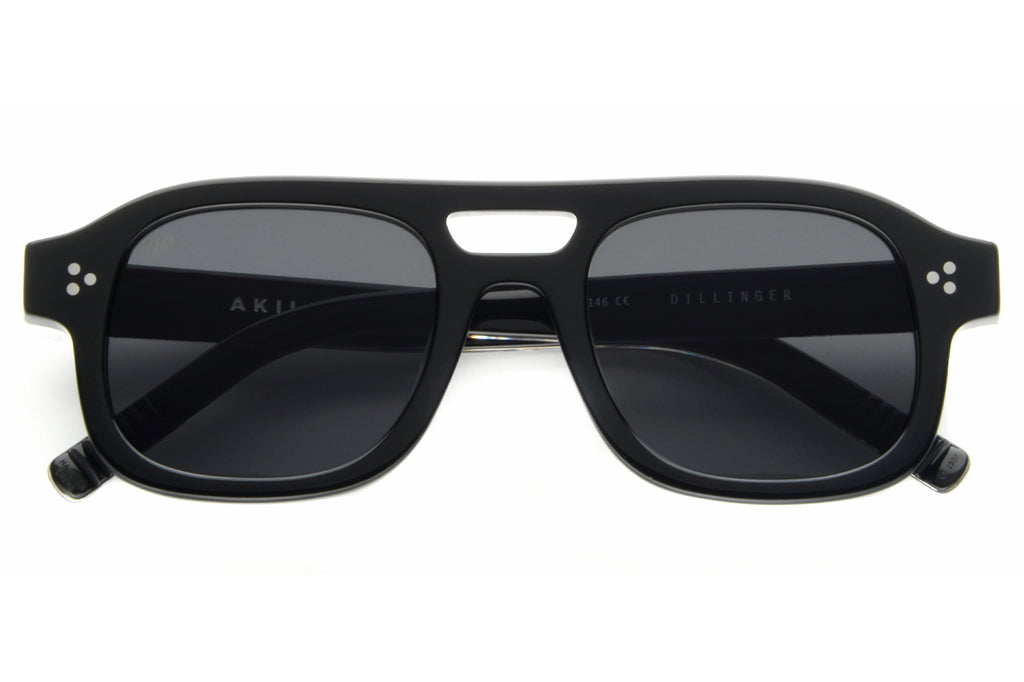 AKILA® Eyewear - Dillinger Sunglasses Black w/ Black Lenses