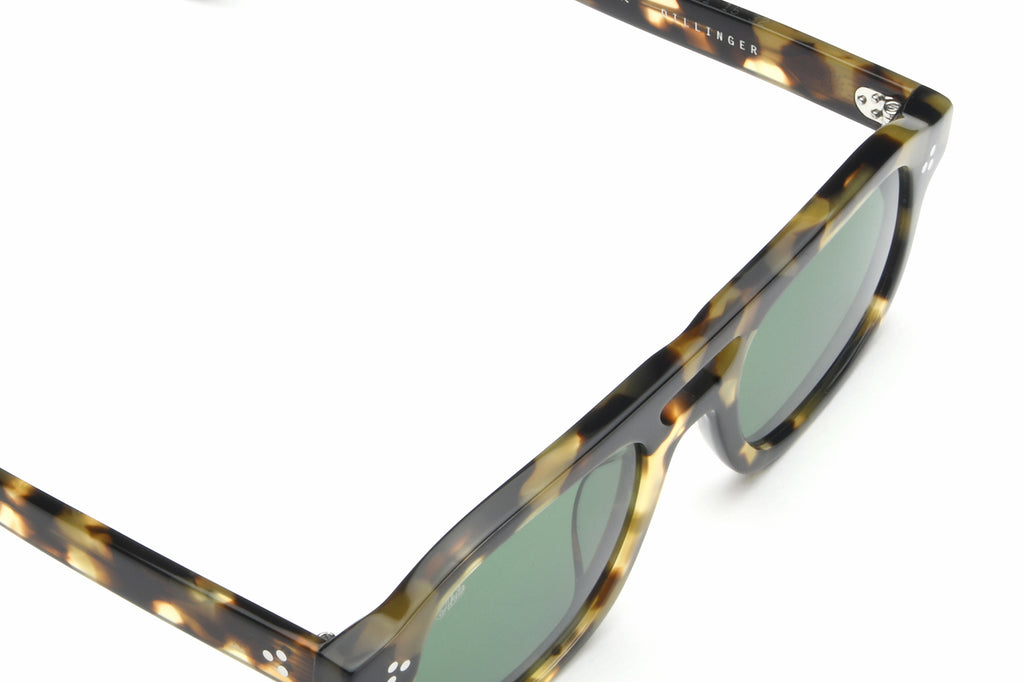 AKILA® Eyewear - Dillinger Sunglasses Camo Tortoise w/ Green Lenses
