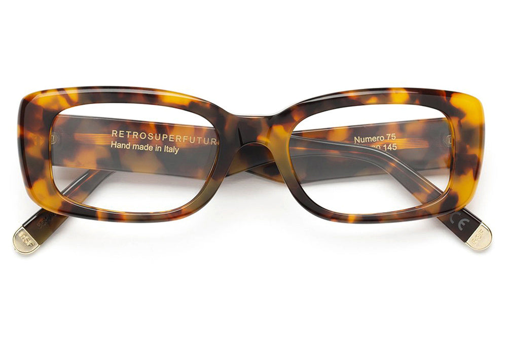 Retro Super Future® - Numero 75 Eyeglasses Spotted Havana