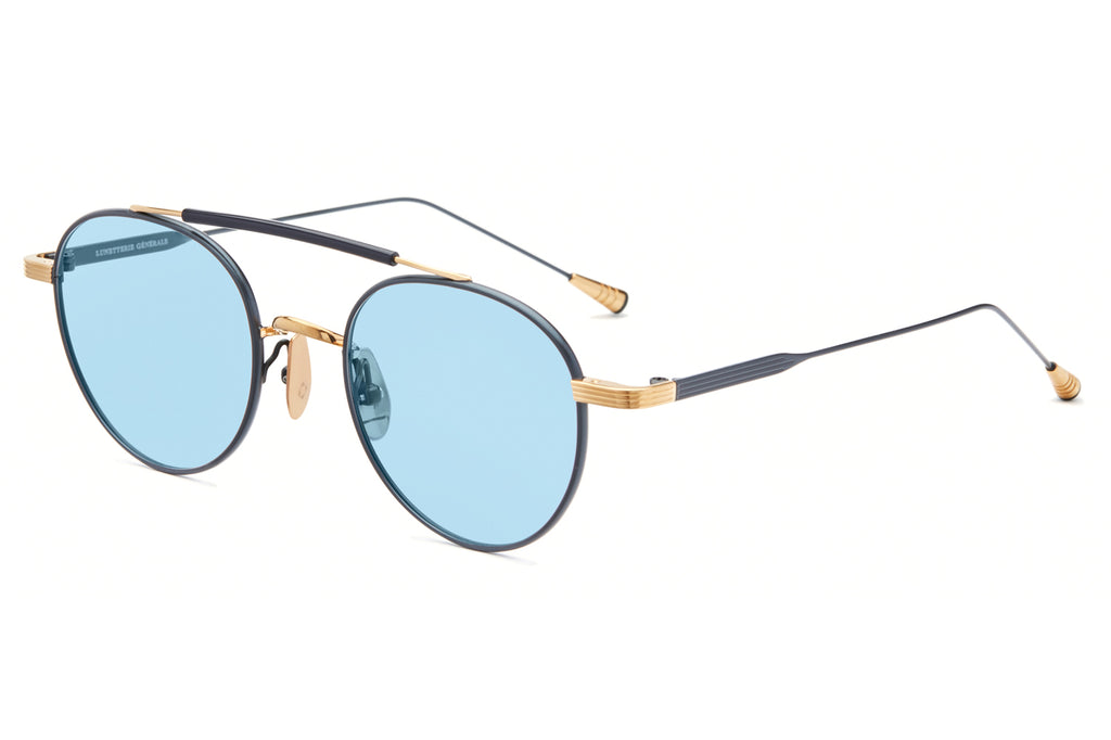 Lunetterie Générale - Frontenac Sunglasses 18k Gold & Blue (Col.V)