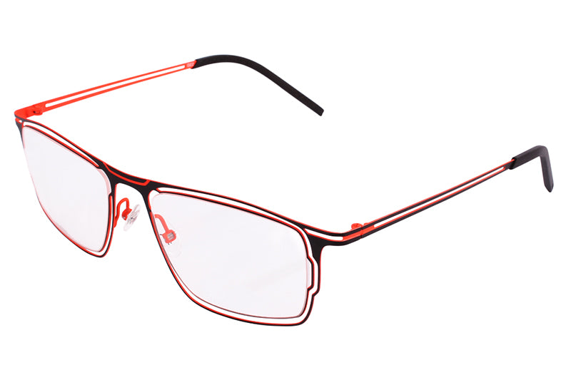 Parasite Eyewear - Genome 2 Eyeglasses Black-Orange (C57F)