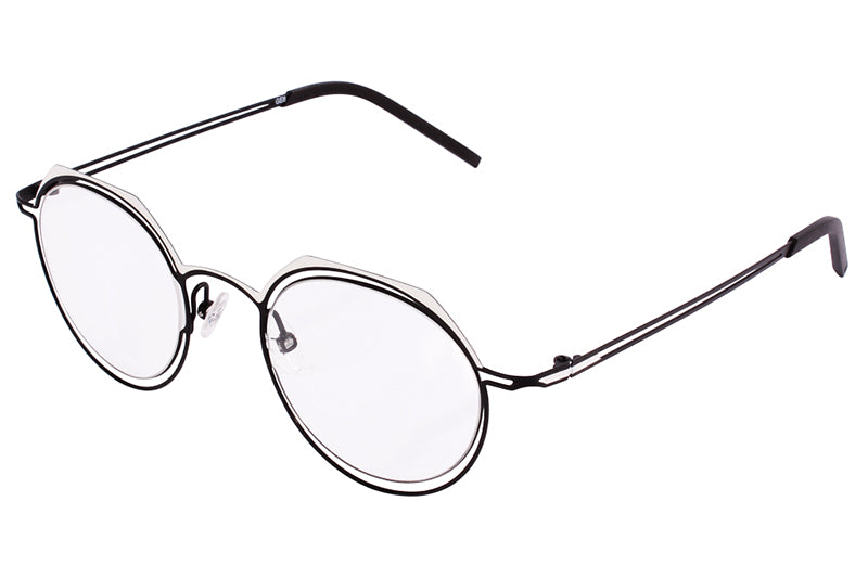 Parasite Eyewear - Genome 8 Eyeglasses Black-White (C59)