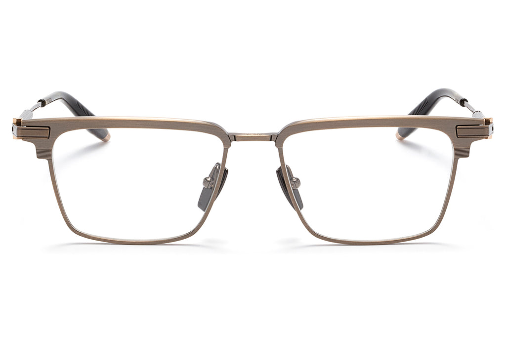 Akoni - Genesis Eyeglasses Antiqued White Gold - Dark Tortoise