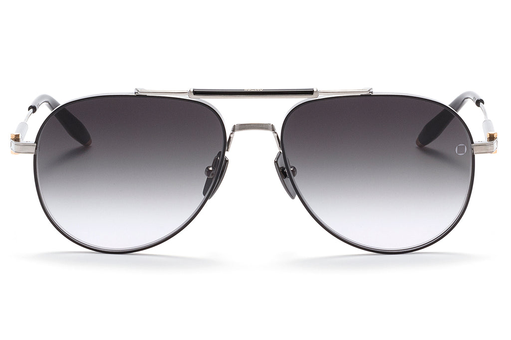 Akoni - Hydra Sunglasses Brushed Palladium - Dark Crystal Grey w/ Dark Grey Gradient Lenses