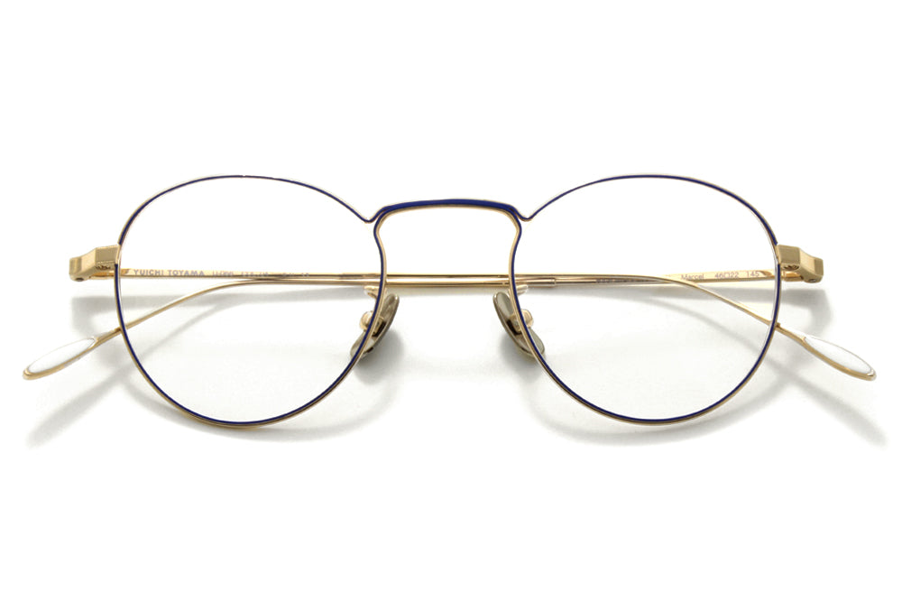 Yuichi Toyama - Marcel (U-066) Eyeglasses White Gold/Blue