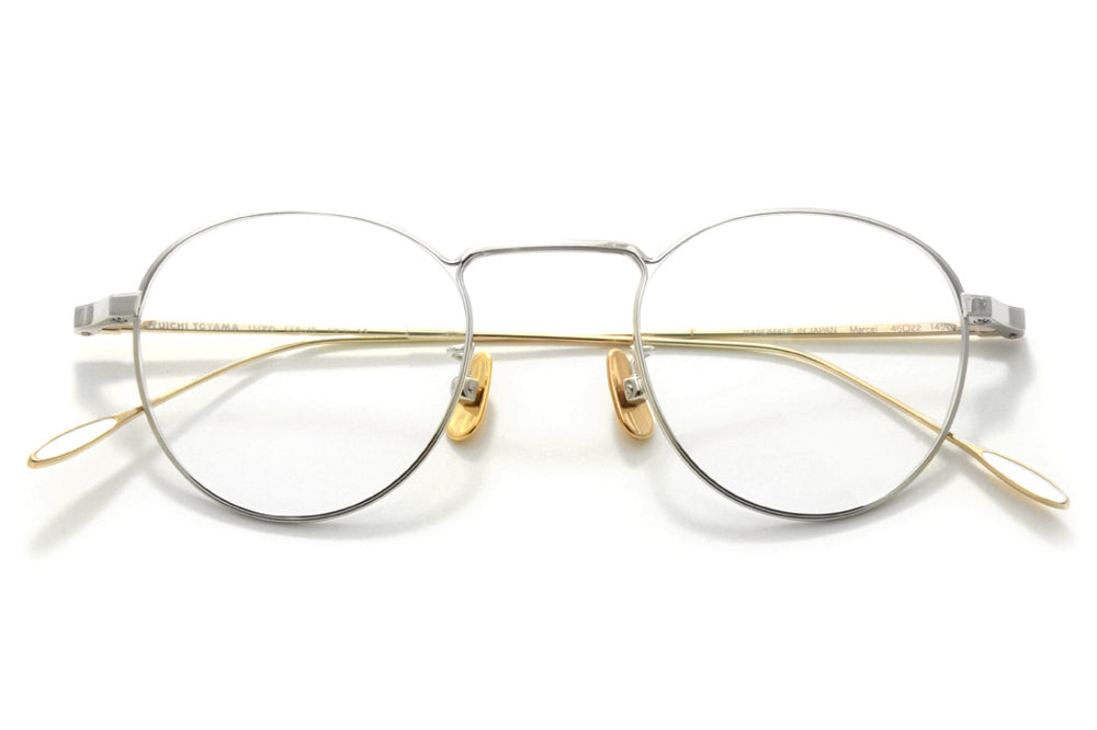Yuichi Toyama - Marcel (U-066) Eyeglasses Silver/White Gold