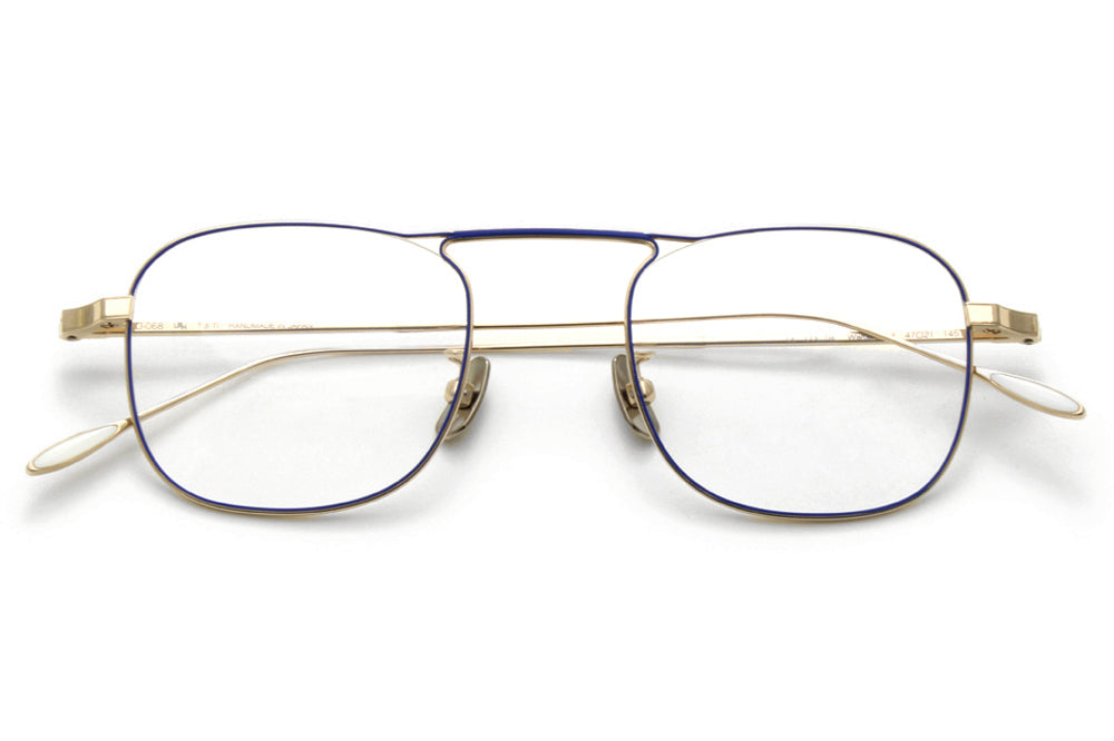 Yuichi Toyama - Walter (U-068) Eyeglasses White Gold/Blue