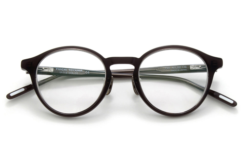 Yuichi Toyama - YVR (U-113) Eyeglasses Charcoal Gray/Silver