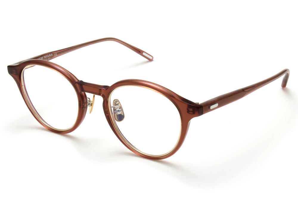 Yuichi Toyama - YVR (U-113) Eyeglasses Red Brown/Gold