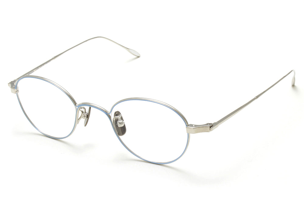 Yuichi Toyama - Grunow (U-079) Eyeglasses Silver/Sky Blue