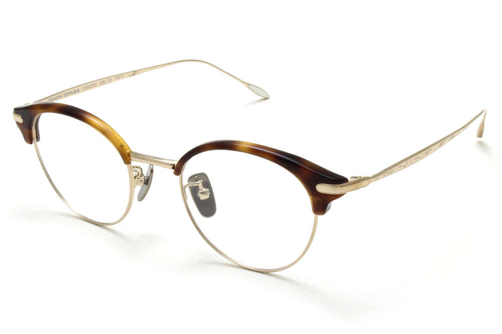 Yuichi Toyama - Anthony (UFO-070) Eyeglasses White Gold/Tortoise