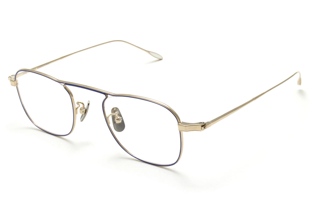 Yuichi Toyama - Walter (U-068) Eyeglasses White Gold/Blue